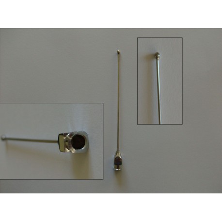 kaniula prosta fi 1,0mm, d?.10cm, zako?czona kulk? kaniula prosta fi 1,0mm, d?.10cm, zako?czona kulk?