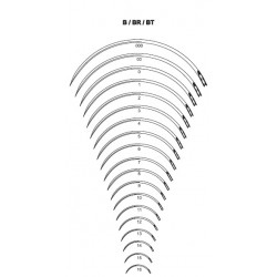 ig?a chirurgiczna okr?g?a 3/8 ko?a, fig. 10, typ BR