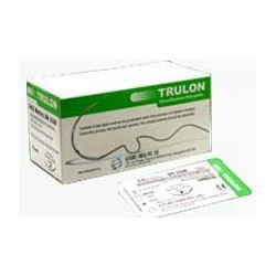 nic nylon 3/0 TRULON 75cm, 3/8kola, o/t 25mm