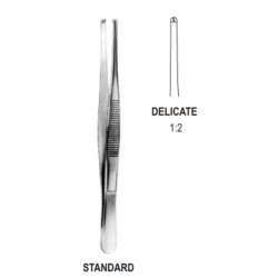 pęseta chirurgiczna STANDARD 20cm, wąska, 1x2 zeby