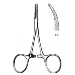 kleszcze HARTMANN 10cm, 1x2 zęby, zagięte