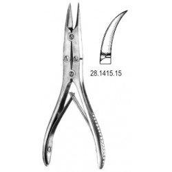 kleszcze do cięcia kości 15cm, zagięte