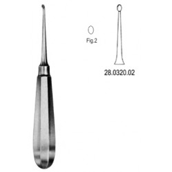 łyżeczka kostna USA Model 16cm Fig.2, prosta