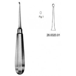 łyżeczka kostna USA Model 16cm Fig.1, prosta