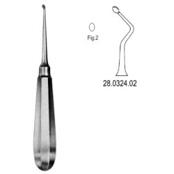 łyżeczka kostna USA Model 16cm Fig.2, prawa