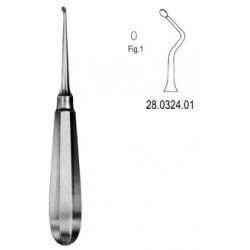 łyżeczka kostna USA Model 16cm Fig.1, prawa