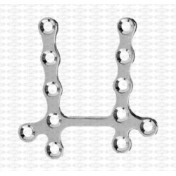 płytka 2,0mm, H, 12-otwory