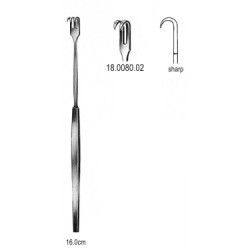 hak dwuzębny 16cm, ostry