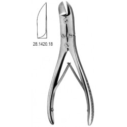 kleszcze do cięcia kosci RUSKIN, proste, 18cm